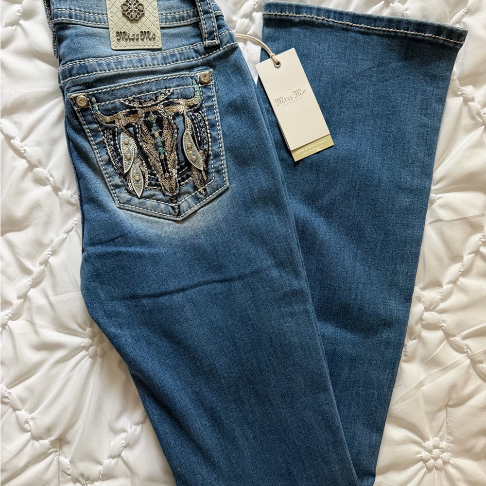 Miss Me Denim Jeans with back pocket Embellishments